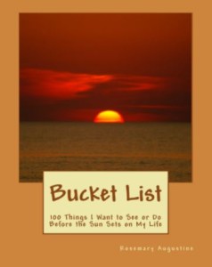 Bucket List. Front Cover. with SUNSET.Proof